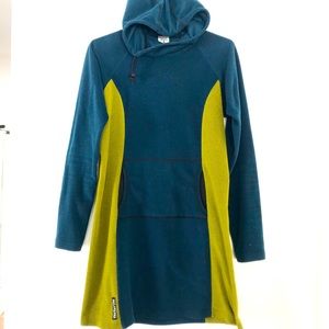 Melanzana MicroGrid hoodie dress Medium EUC